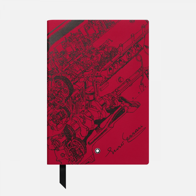 Carnet 146 petit format, Great Characters Enzo Ferrari, rouge, ligné