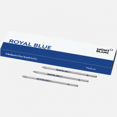 3 Recharges pour stylo bille petit modèle Royal Blue pour Meisterstuck Mozart et Augmented Paper