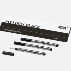 Recharges pour rollerball petit modèle Mystery Black Medium X3