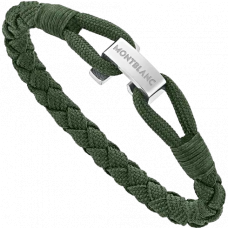 Bracelet Wrap Me en nylon et acier vert