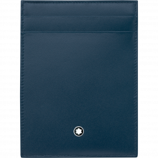 Pochette Meisterstück 4cc avec porte-carte d'identité bleue