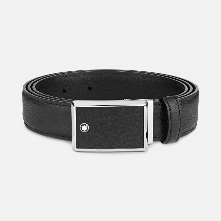 Ceinture de 30 mm en cuir noir