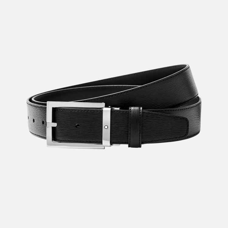 Ceinture de 35 mm en cuir noir