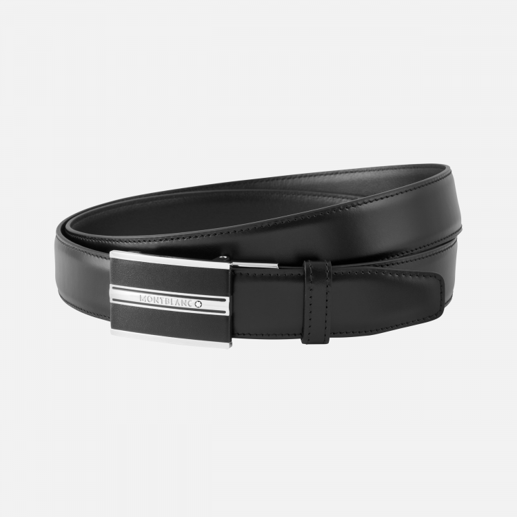 Ceinture de 30 mm en cuir noir