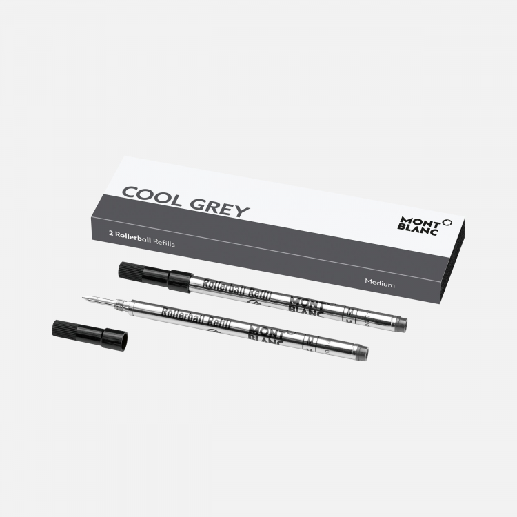 2 recharges pour rollerball (M), Cool Grey