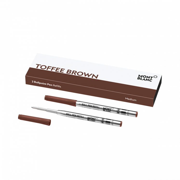 2x Recharges pour Stylo Bille, Toffee Brown