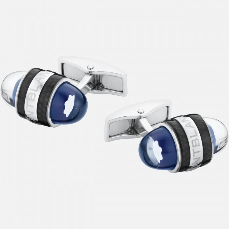 Boutons de manchette Montblanc StarWalker en acier et laque