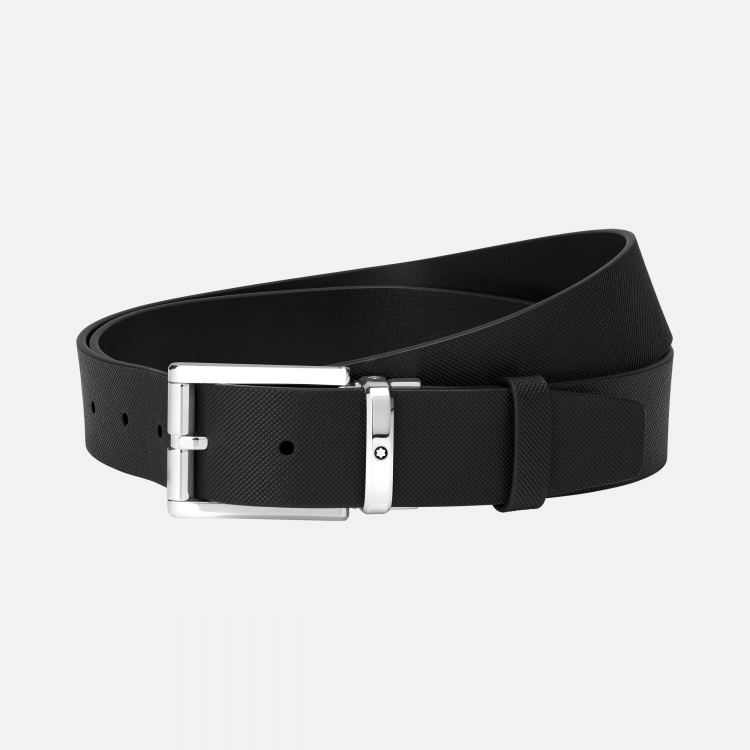 Ceinture de 35 mm en cuir noir