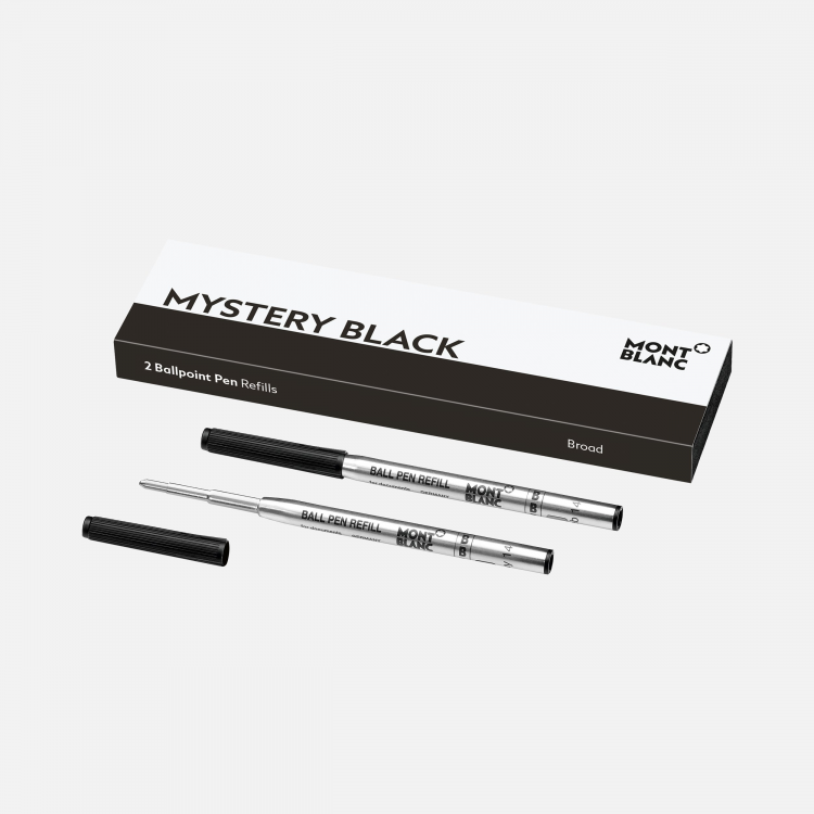2 recharges pour stylo bille (L) Mystery Black