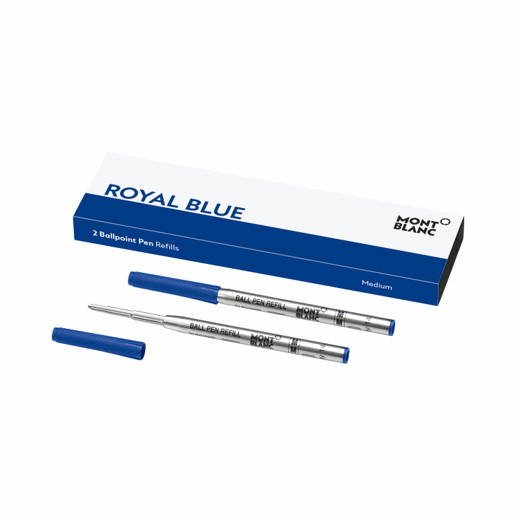 2x Recharges pour Stylo Bille, Royal Blue