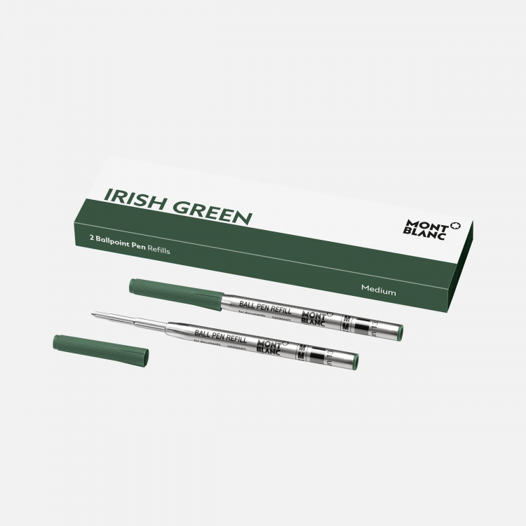 2 recharges de stylo bille Medium Irish Green
