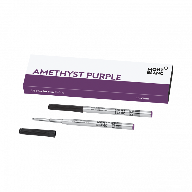 2 recharges pour stylo bille (M) Amethyst Purple