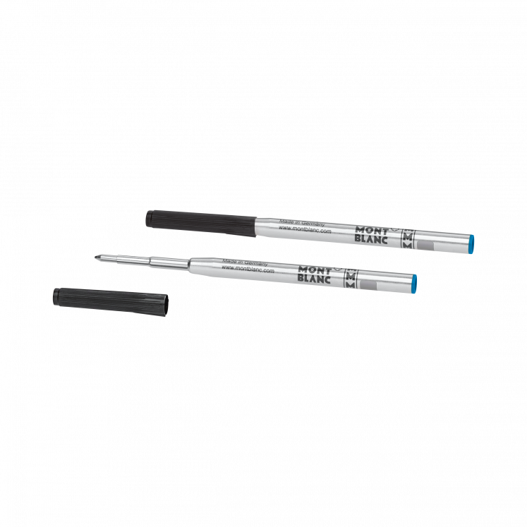 2x Recharges pour Stylo Bille, Barbados Blue