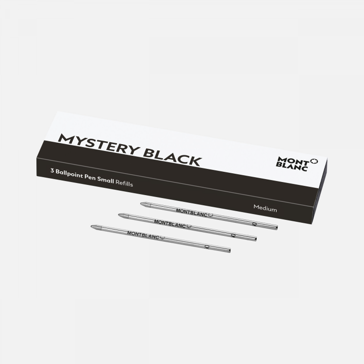 3 recharges pour stylo bille petit modèle Mystery Black