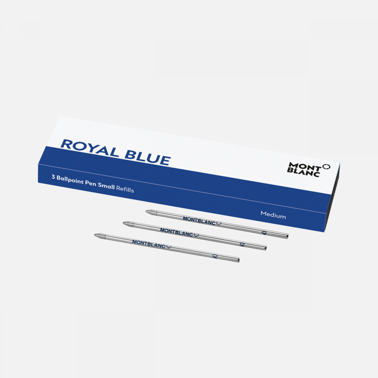 3 recharges pour bille mozart petit modèle, Royal Blue