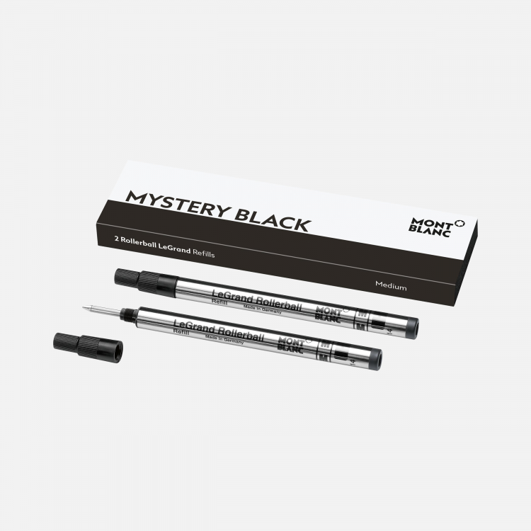 2 recharges pour rollerball LeGrand Medium Mystery Black
