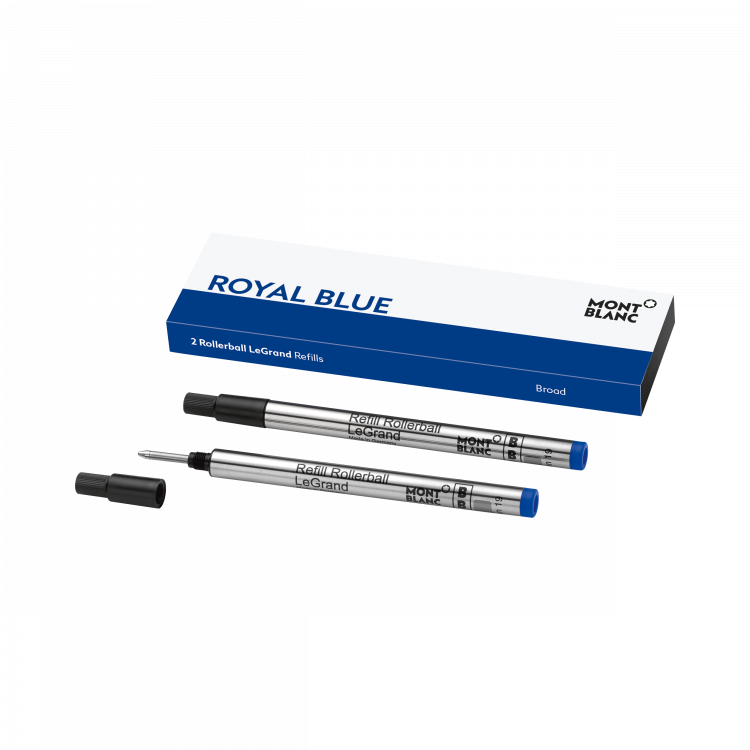 2x Recharges pour Rollerball Legrand, Royal Blue