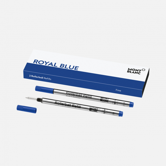 2 recharges pour rollerball (F), Royal Blue
