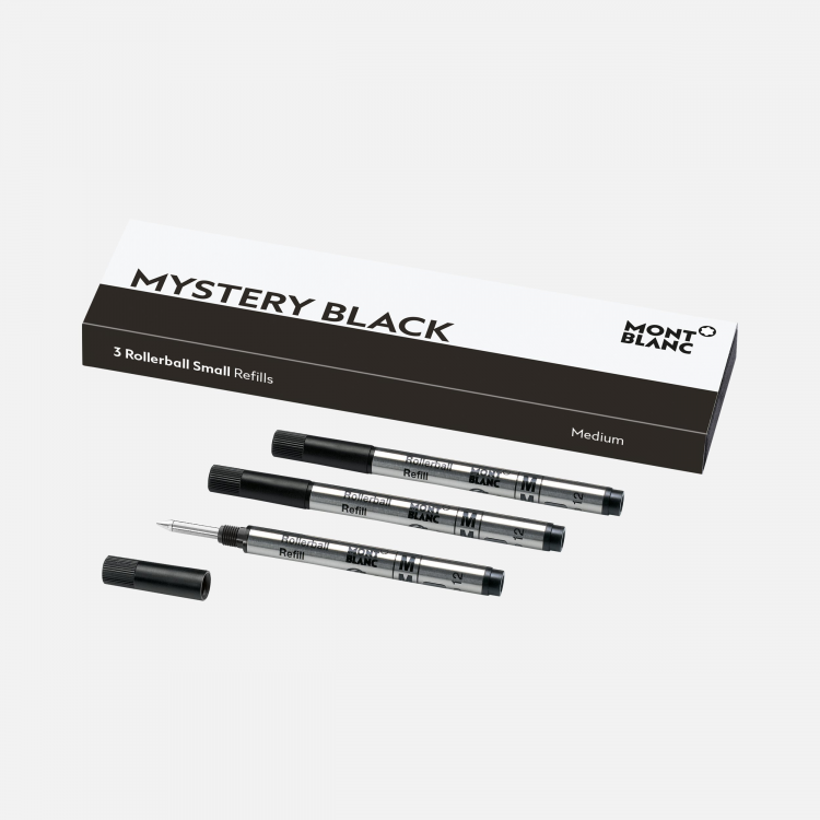 Recharges pour rollerball petit modèle Mystery Black Medium X3
