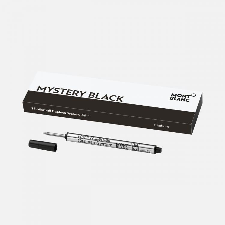 1 recharge pour rollerball sans capuchon (M) Mystery Black
