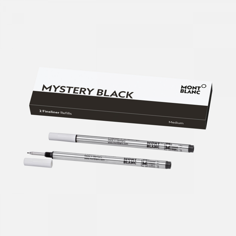 2 recharges de feutre fin Medium Mystery Black