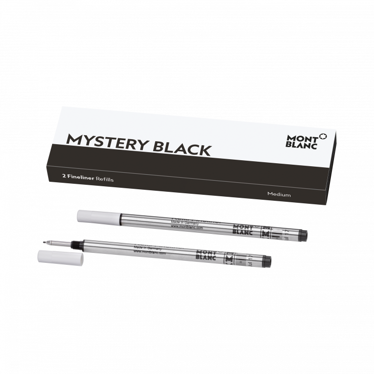 2x Recharges pour Feutre Fin, Mystery Black