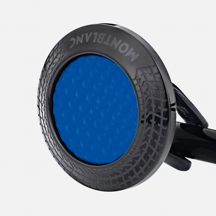 Boutons de manchette Montblanc Meisterstück Great Masters Pirelli en acier laqué bleu