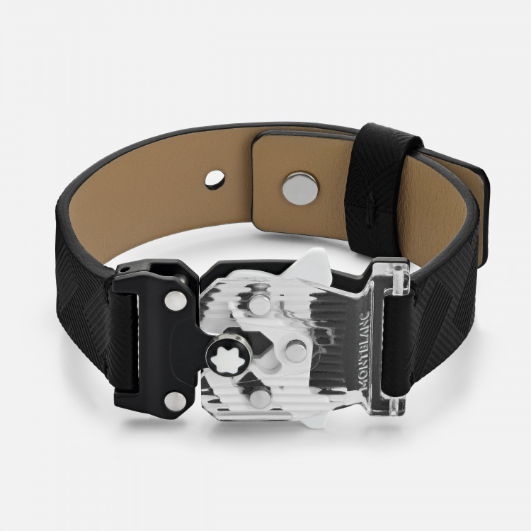 Bracelet noir avec fermeture en plexiglas collection Montblanc  Extreme 3.0