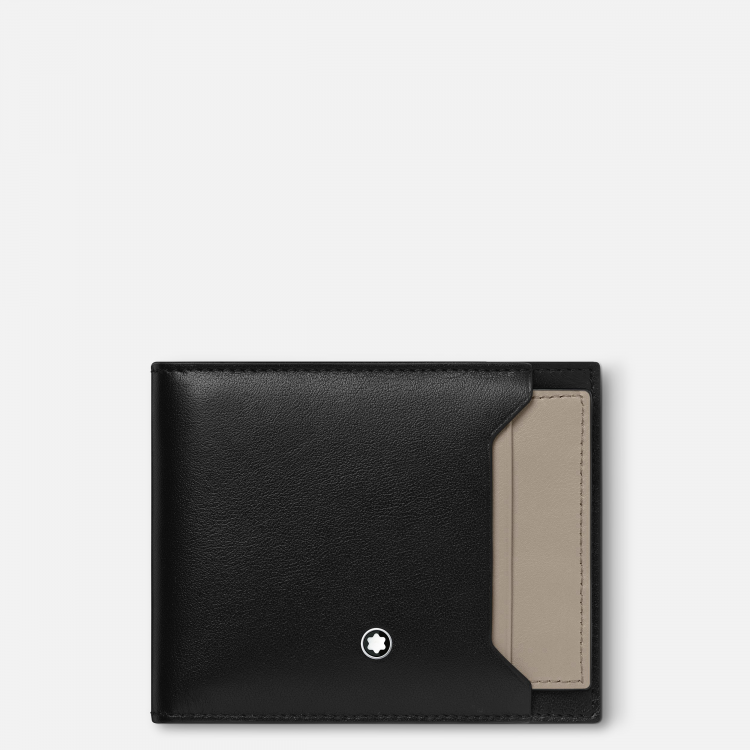 Portefeuille 6cc avec porte-cartes amovible Meisterstück Selection Soft