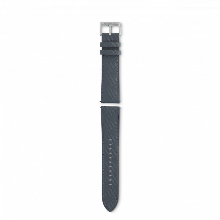 Bracelet en cuir de veau gris Montblanc Extreme 3.0 avec boucle ardillon