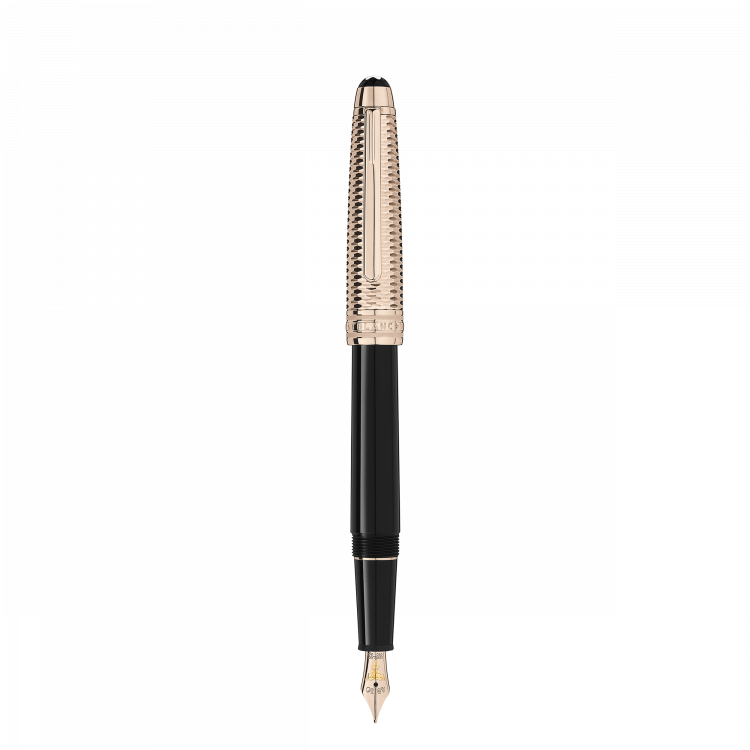 Stylo plume Meisterstück Doué Geometry Classique doré or signature (F)
