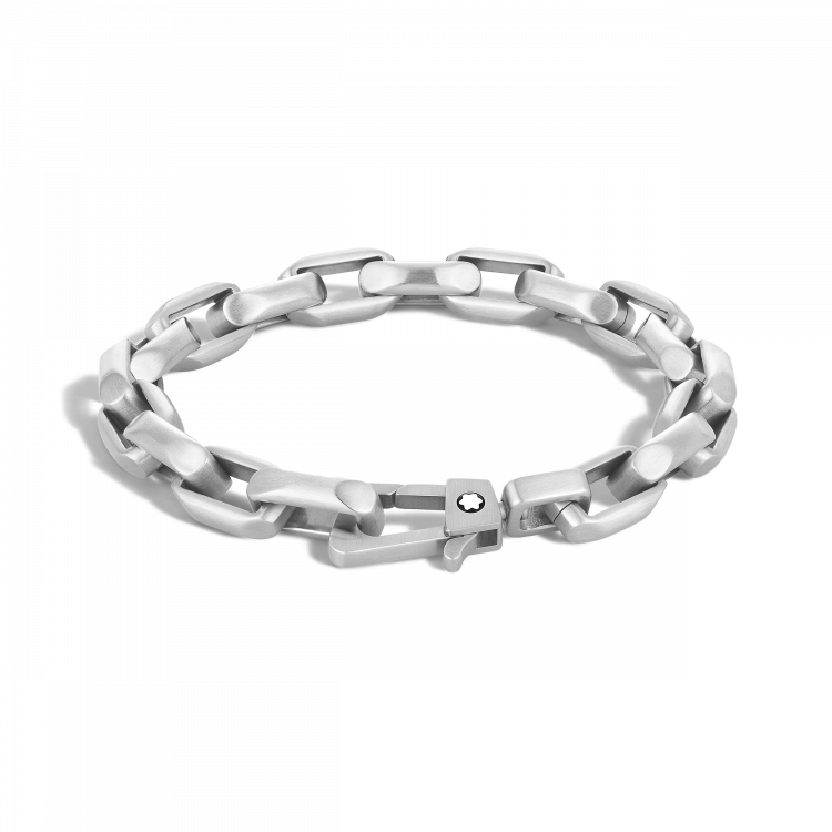 Bracelet en Acier avec Chaîne de Forme Octogonale
