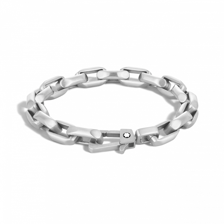 Bracelet en Acier avec Chaîne de Forme Octogonale