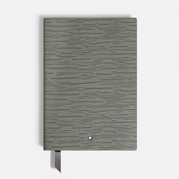 Carnet petit format, 4810 cuir gris moyen, gris, pages lignées