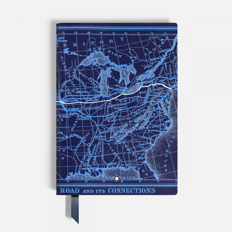 Carnet format moyen, Meisterstück Around the World in 80 Days, bleu, pages lignées