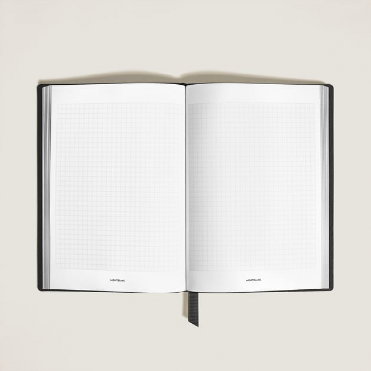 Carnet Moyen Format en Cuir Sartorial, Pages Quadrillées