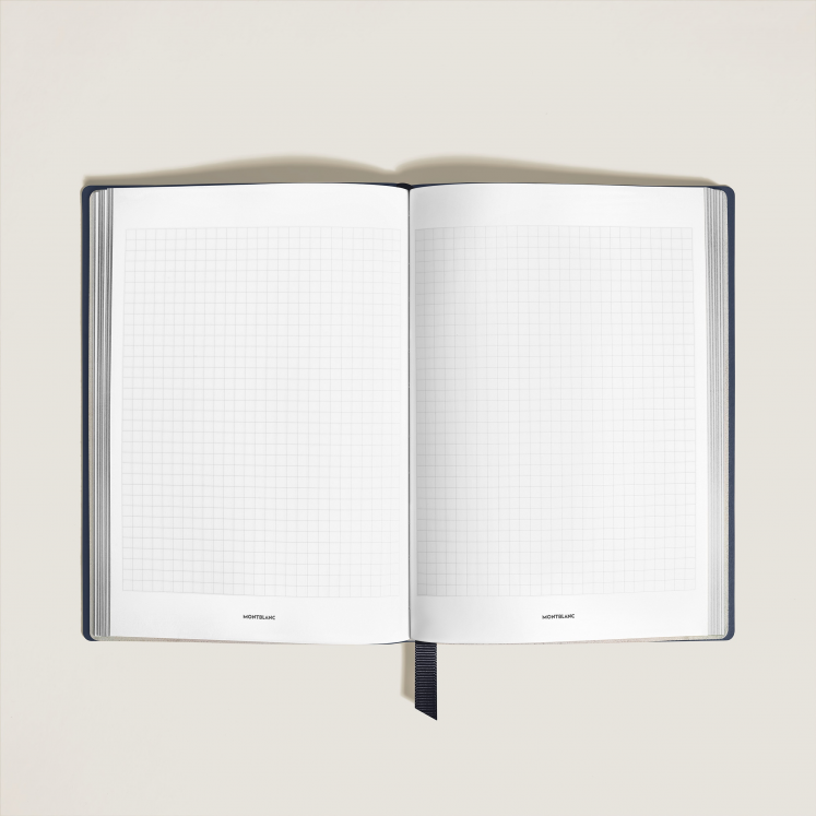 Carnet Moyen Format en Cuir Sartorial, Pages Quadrillées