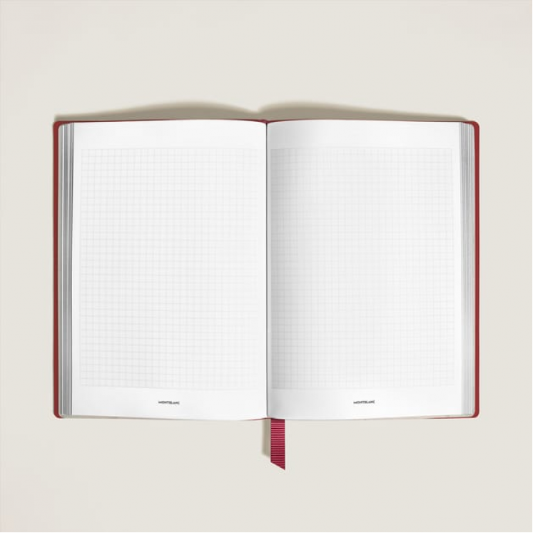 Carnet Moyen Format en Cuir Sartorial, Pages Quadrillées