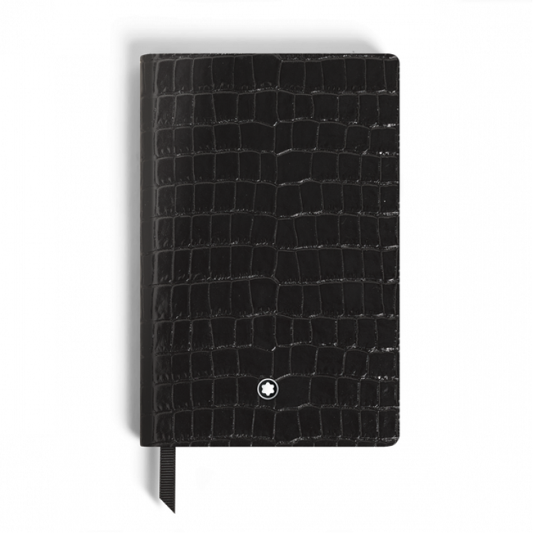 Carnet Petit Format en Cuir Embossé Croco, Pages Lignées