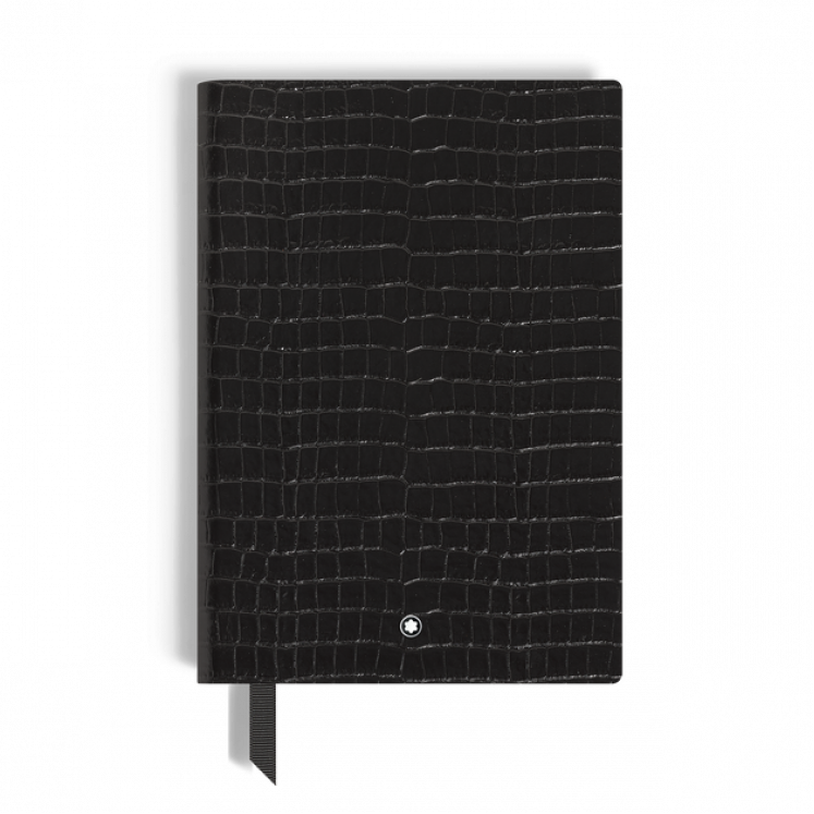 Carnet Moyen Format en Cuir Embossé Croco, Pages Lignées