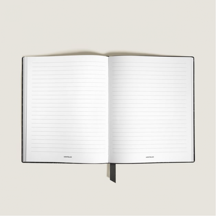 Carnet Grand Format en Cuir Embossé Croco, Pages Lignées