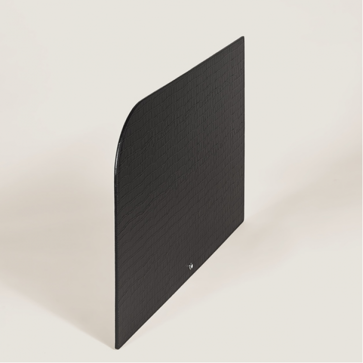 Sous-Main en Cuir Embossé Croco