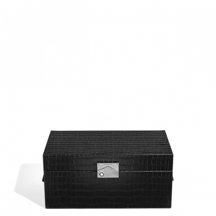 Coffret de Collectionneur pour Montres en Cuir Embossé Croco