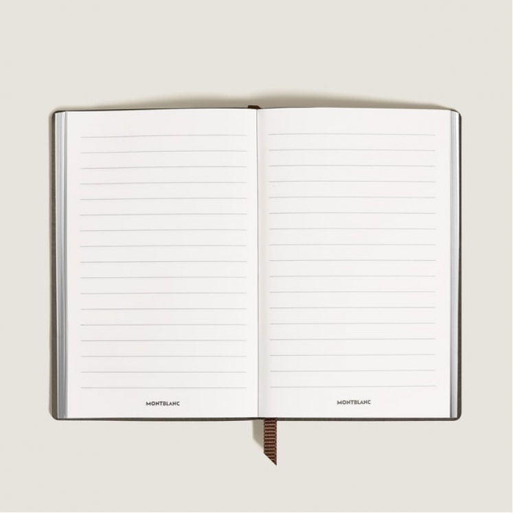 Carnet Petit Format en Cuir Imprimé Autruche, Pages Lignées