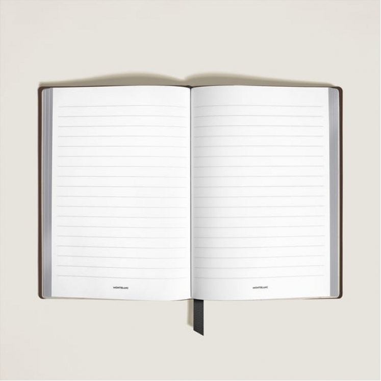 Carnet Moyen Format en Cuir Grainé, Pages Lignées