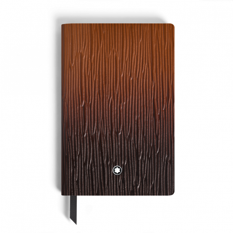 Carnet Petit Format en Cuir Corteccia Sfumato, Pages Lign&eacute;es