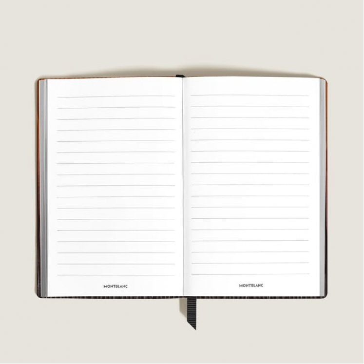 Carnet Petit Format en Cuir Corteccia Sfumato, Pages Lignées