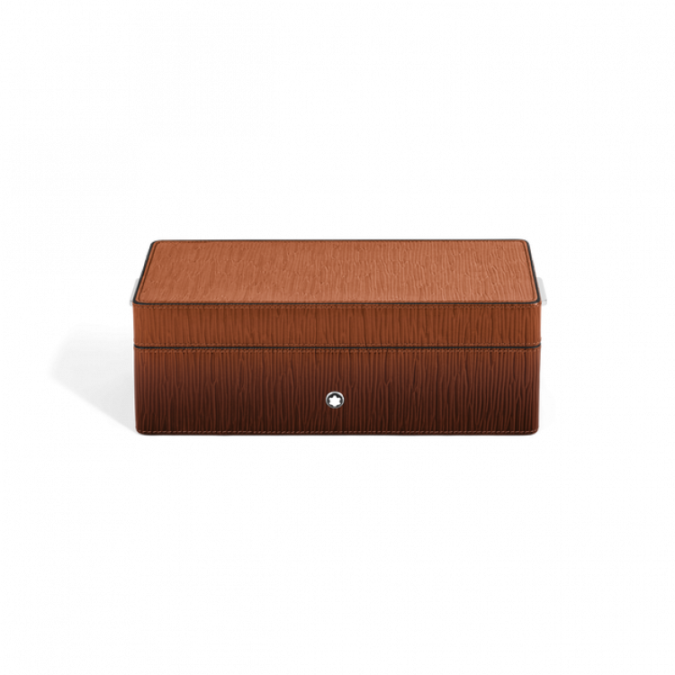 Bo&icirc;te &agrave; Stylos en Cuir Corteccia Sfumato