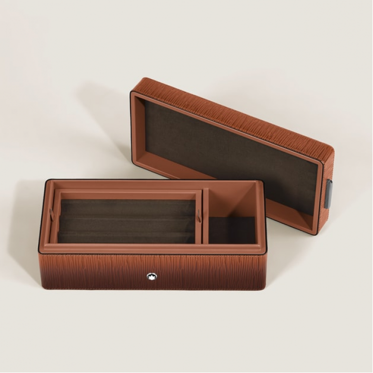 Boîte à Stylos en Cuir Corteccia Sfumato