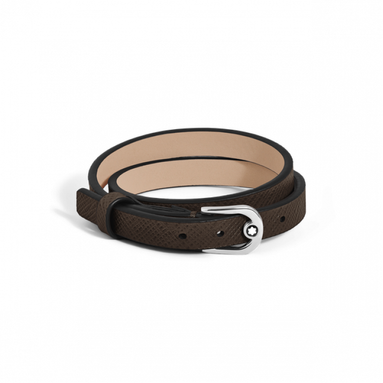 Bracelet Réglable Horseshoe en Cuir Sartorial